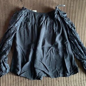 Black long sleeve blouse